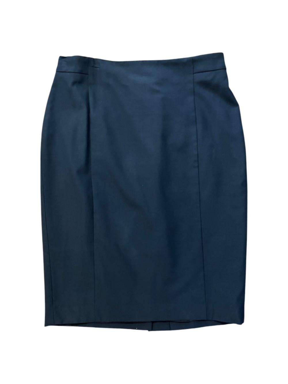 Ann Taylor Navy Curvy Fit Pencil Skirt Size 8 Career Office Suiting